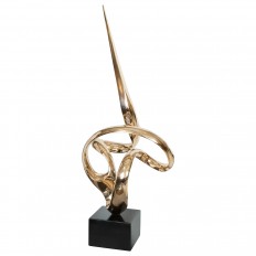 Abstract brass modernist sculpture 